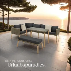 Tectake Pula Rattan Lounge