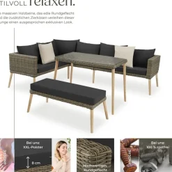 Tectake Pula Rattan Lounge