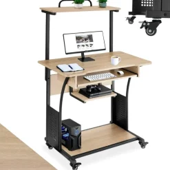 Tectake Schreibtisch Fife Eiche