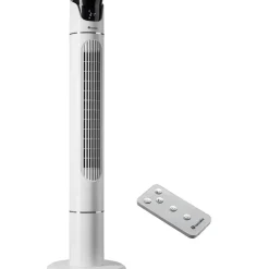 Tectake Turmventilator 110 cm Weiß