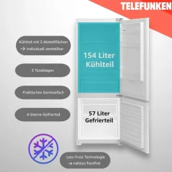 Telefunken C-EKG Einbau-Kühlgefrierkombination