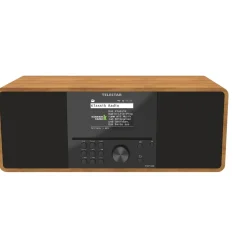Telestar TOP 300 Holz Internet CD-Radio Internet, DAB+, UKW USB, WLAN, Internetradio, DAB+, CD, Bluetooth®, AUX Inkl. Fernbedienung Holz