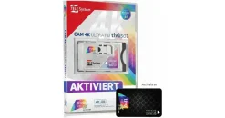 TELE System CAM tivùsat 4K Ultra HD, 4K Ultra HD, Grau, tivùsat 4K Ultra HD