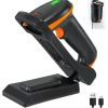 Tera Barcode Scanner 1D 2D QR Kabellos 2,4 GHz USB Handscanner, D5100-CR