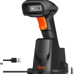 Tera 1D 2D QR Barcode Scanner Kabellos mit Ladestation