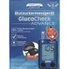 Testamed GlucoCheck Advance Blutzuckermessgerät mg/dl inkl. Teststreifen