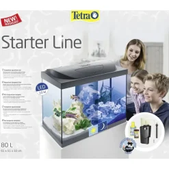 Tetra Starter Line 80,0 l Komplettaquarium Zubehör Schwarz
