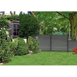Tetzner & Jentzsch WPC-Steckzaunsystem 20 x 148 x 179 cm Anthrazit