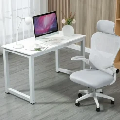 Thanaddo Schreibtisch 120 x 60 cm Weiß