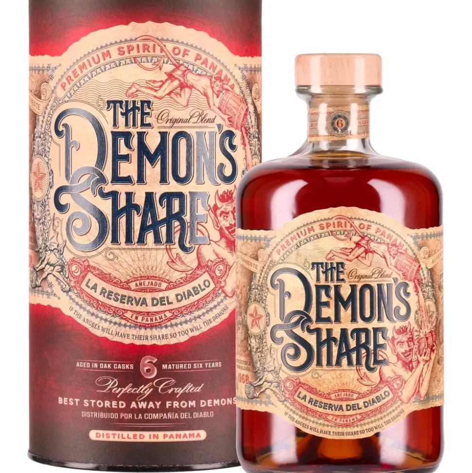 the demon's share rum The Demon ́s Share 6 Jahre 40% vol 0,7 l Geschenkbox