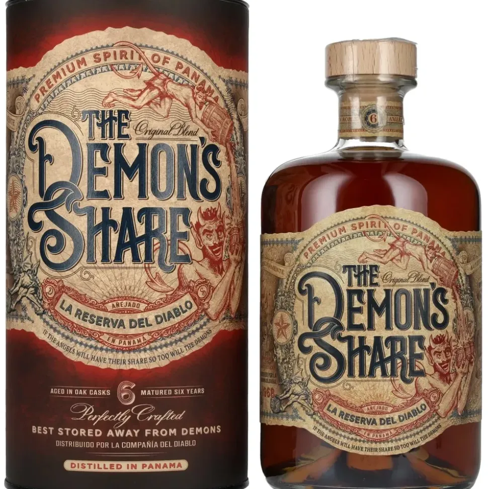 the demon's share rum The Demon ́s Share 6 Jahre 40% vol 0,7 l Geschenkbox