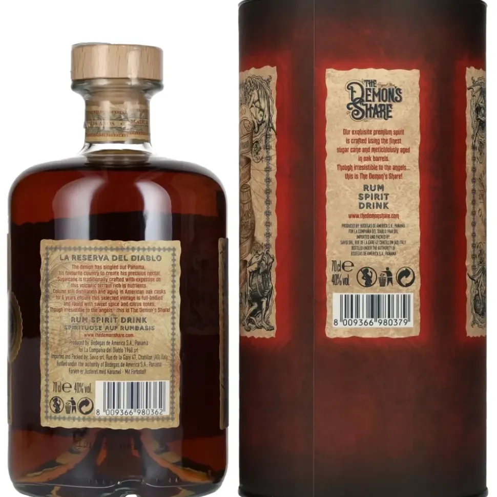 the demon's share rum The Demon ́s Share 6 Jahre 40% vol 0,7 l Geschenkbox