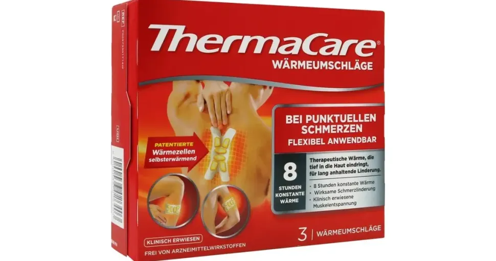 ThermaCare Wärmeauflagen bei punktuellen Schmerzen