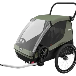 Thule Courier Fahrradanhänger Grün/Schwarz