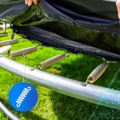 Thunder Gartentrampolin Elite 244 cm inkl. Sicherheitsnetz Schwarz