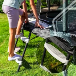 Thunder Gartentrampolin Elite 244 cm inkl. Sicherheitsnetz Schwarz