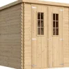 TIMBELA Gartenhaus M309C 2,04 x 2,04 m Beige