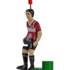 Tipp-Kick Spieler Star-Kicker VfB Stuttgart Klassik Edition - Original Spieler mit angewinkeltem Fuß, Handbemalte Fußball-Figur im Trikot rot/weiß für Tischfußball-Spiel, Geschenkidee für Fans