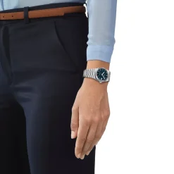 TISSOT PRX Automatik Blau Leder 35 mm T137.207.11.041.00