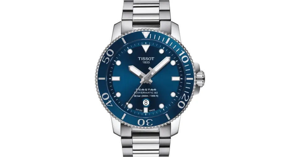 TISSOT Seastar 1000 Powermatic 80 Edelstahl 43 mm T120.407.11.041.03