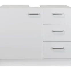 T-max Waschbeckenunterschrank "Knut" polarweiß matt 3 Schubladen, 63x30x54cm
