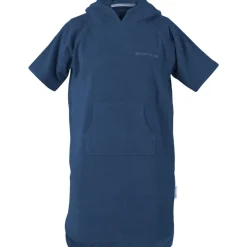 Tom Tailor Junior Surf Poncho, 140-158cm, 100% Baumwolle/Frottier, UNI Blau (Dark Navy)