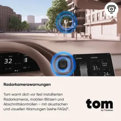 TomTom Tom, Deutsch, Ganz Europa, Fixed, Schwarz, USB, 48 mm