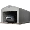 TOOLPORT Wikinger Zeltgarage 5,00 x 8,00 m grau