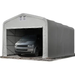 TOOLPORT Wikinger Zeltgarage 5,00 x 8,00 m grau