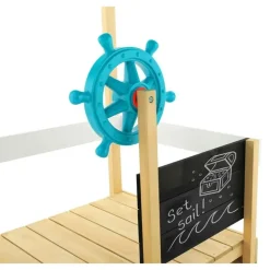 TP Toys Holzsandkasten Schiff Ahoy mit Dach blau