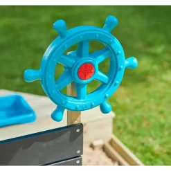 TP Toys Holzsandkasten Schiff Ahoy mit Dach blau