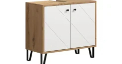 trendteam Waschbeckenunterschrank Touch 69 x 61 x 33 cm Weiß Matt