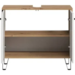 trendteam Waschbeckenunterschrank Touch 69 x 61 x 33 cm Weiß Matt