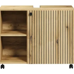 trendteam Waschbeckenunterschrank Pure Bliss 80 x 64 x 42 cm Braun