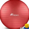 TRESKO Gymnastikball Rot 55 cm