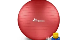 TRESKO Gymnastikball Rot 55 cm