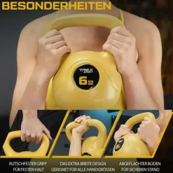 trex sport Kettlebell 12 kg Kugelhantel grau
