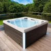 Tronitechnik Torcello 210 x 210 x 80 cm mit Heizung Schwarz