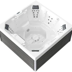 Tronitechnik Torcello 210 x 210 x 80 cm mit Heizung Schwarz