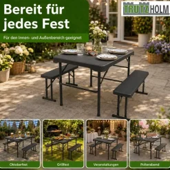 Trutzholm Bierzeltgarnitur 3-tlg. Grau