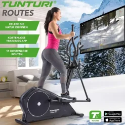 Tunturi FitCross 50i Crosstrainer Schwarz/Weiß
