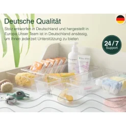 uandu Schubladen Organizer 25er Set 1-tlg. Transparent