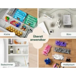uandu Schubladen Organizer 25er Set 1-tlg. Transparent
