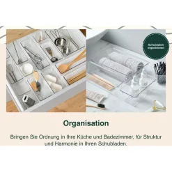uandu Schubladen Organizer 25er Set 1-tlg. Transparent