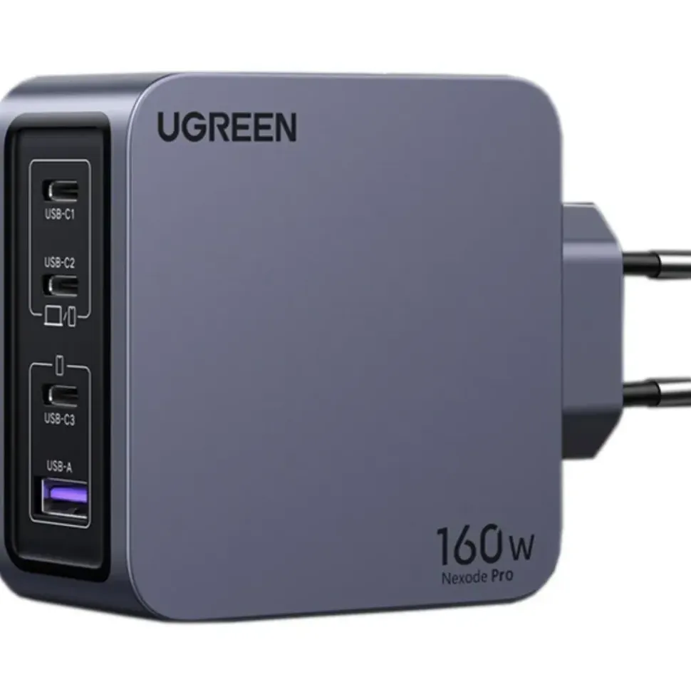 UGREEN Nexode Pro 160W GaN Charger Set EU Wall Universal, Gray