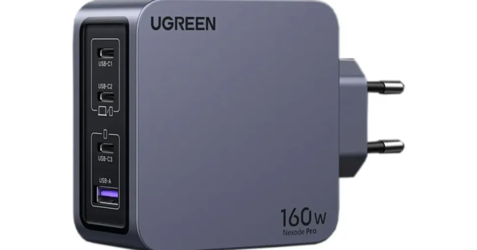 UGREEN Nexode Pro 160W GaN Charger Set EU Wall Universal, Gray