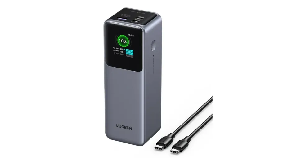UGREEN 200W Schnelllade Powerbank 25000 mAh Gray