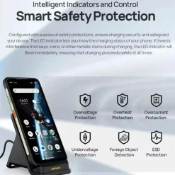 Ulefone WCS01, Drinnen, USB, Kabelloses Aufladen, Schwarz