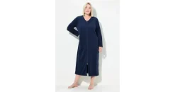 Ulla Popken Bademantel nachtblau 9XL-10XL