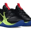 Under Armour Jet '23 Basketballschuhe Kinder 005 black/morph green/beta 38.5